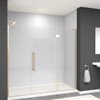Transolid EHTF78307610C-BK-CB Elizabeth 78-in W x 76-in H Hinged Shower Door in Champagne Bronze with Clear Glass