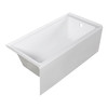 Transolid UATTR603220-R Ursula 60-in x 32-in x 20-in Alcove Acrylic Bathtub With Right Hand Drain, White (Glossy) 