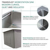 Transolid KWSSU331910 33-in X 19-in X 10-in 18-Gauge Undermount Stainless Steel Kitchen Workstation Sink