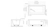 Transolid UATLN603222-L Unity AFR 60-in x 32-in x 22-in Alcove Acrylic Bathtub With Left Hand Drain, White (Glossy)