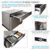 Transolid OBC3224 Outdoor Kitchen 32-in x 24-in x 37-in Single Base Cabinet, Stainless Steel