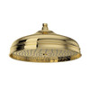 Rohl 1047/8ULB 12-in Rain Showerhead, Unlacquered Brass