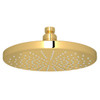Rohl 1075/8ULB 8-in Rain Showerhead, Unlacquered Brass