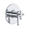 Rohl TAP44W1LMAPC Apothecary 1/2-in Thermostatic and Pressure Balance Trim with 2 Functions with Lever Handle, Polished Chrome