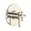 Rohl TAP44W1LMPN Apothecary 1/2-in Thermostatic and Pressure Balance Trim with 2 Functions with Lever Handle, Polished Nickel