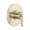 Rohl TAP51W1LMSTN Apothecary 1/2-in Pressure Balance Trim with Lever Handle, Satin Nickel