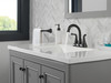 Delta 2533LF-BLMPU Kayra Two Handle Centerset Bathroom Faucet, Matte Black