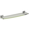 20in Curved Glass Shelf in Satin Nickel 20in Curved Glass Shelf in Satin Nickel