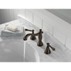 Delta 3597LF-RBMPU Cassidy Two Handle Widespread Lavatory - Metal Pop-Up in Venetian Bronze
