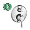 Hansgrohe K15752-01850CR Ecostat C Thermostatic Trim with Volume Control with Rough-In in Chrome Hansgrohe K15752-01850CR Ecostat C Thermostatic Trim with Volume Control with Rough-In in Chrome