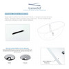 Transolid SAN6030-T4230 60-in x 30-in x 24-in Freestanding Tub and Faucet Kit, White