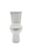 Two-Piece H2Optimum Siphonic Right Height Elongated 2-Piece Toilet Combo, in White