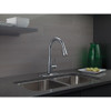Single Handle Pull-Down Kitchen Faucet in Arctic Stainless Finish