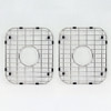 33-in x 22.02-in x 8-in 18 Gauge Double Equal Bowls, Stainless Steel Kitchen Sink, Drop-in Installation with 4-Holes, with Grids, Strainer, Disposer Strainer, Installation Kit