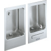 Wall Mount Fully Recessed Drinking Fountain wth Cuspidor in Stainless Steel