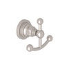 Rohl A1481LISTN Double Robe Hook in Satin Nickel