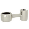 Meda Floor Leg Mount Handshower Holder in Satin Nickel