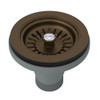 Manual Basket Strainer with Pull Knob without Remote Pop-Up in English Bronze