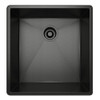 Single Bowl Bar/Food Prep/Kitchen Sink in Black Stainless Steel