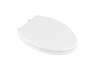 Elongated Closed Front Toilet Seat and Lid in White