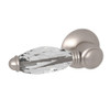 Universal Italian Tank Lever Trip Arm with Crystal Lever in Satin Nickel