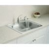 22" x 25" x 8" 3-Holes Top-Mount Single-Bowl Kitchen Sink 22" x 25" x 8" 3-Holes Top-Mount Single-Bowl Kitchen Sink