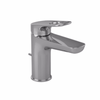 Short Single-Handle Bathroom Faucet in Polished Chrome