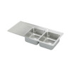 Elkay KF-ILR4822R1 48-in X 22-in Stainless Steel Drop-in Kitchen Sink Kit