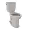 1.28 GPF Close Coupled Elongated Toilet in Sedona Beige 1.28 GPF Close Coupled Elongated Toilet in Sedona Beige