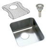 Elkay ELUH1316DBG Stainless Steel Single Bowl Undermount Sink Kit in Lustrous Highlighted Satin