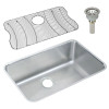 Elkay ELUH281610DBG Stainless Steel Single Bowl Undermount Sink Kit in Lustrous Highlighted Satin