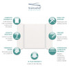 Transolid EWK604872-31 Expressions 48" X 60" X 72" 3-Piece Tub/Shower Wall Kit, In White