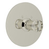 Thermostatic Trim Plate with Metal Campo Wheel and without Volume Control in Polished Nickel