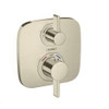 Hansgrohe 15707821 Ecostat E Thermostatic Trim with Volume Control, In Brushed Nickel