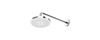 2.5 GPM Round Single Function Showerhead in Polished Chrome