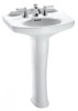 Toto LPT642.4#01 4-in Faucet Center Pedestal Lavatory in Cotton
