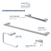 Transolid MS32PC 32-inch Grab Bar, In Polished Chrome