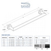 Transolid TS24BS 24-inch Grab Bar, In Brushed Stainless