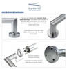 Transolid TS32BS 32-inch Grab Bar, In Brushed Stainless
