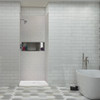 36-In X 36-In X 96-In 3-Piece Shower Wall Trimmable Kit, In Grey Beach