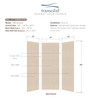 36-In X 36-In X 96-In 3-Piece Shower Wall Trimmable Kit, In Cashew