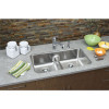 Stainless Steel Double Bowl Undermount Sink in Lustrous Highlighted Satin
