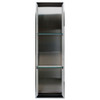46.5-in Storage Pod, In Stainless Steel/White Venito