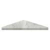 9-in x 9-in Solid Surface Corner Shelf, in White Venito