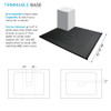 Transolid FZS7940C-09 Trimslate 79-in x 40-in Zero Threshold Shower Base with Center Drain, Black