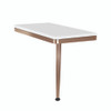 Transolid SSSL2412R-CB01 24in x 12in Right-Hand Shower Seat with PVD Coated Champagne Bronze Frame and Leg