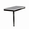 Transolid SSSL2412L-MB39 24in x 12in Left-Hand Shower Seat with PVD Coated Matte Black Frame and Leg