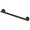Stainless Steel 1-1/4-in Dia. 24-inch Grab Bar, in Matte Black