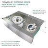 Transolid KKM-DTSSF362510 Diamond Sink Kit with Farmhouse Style Super Single Bowl, Magnetic Accessories Kit, and Drain Kit