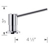 Blanco 400601 Torre Soap Dispenser in Polished Chrome